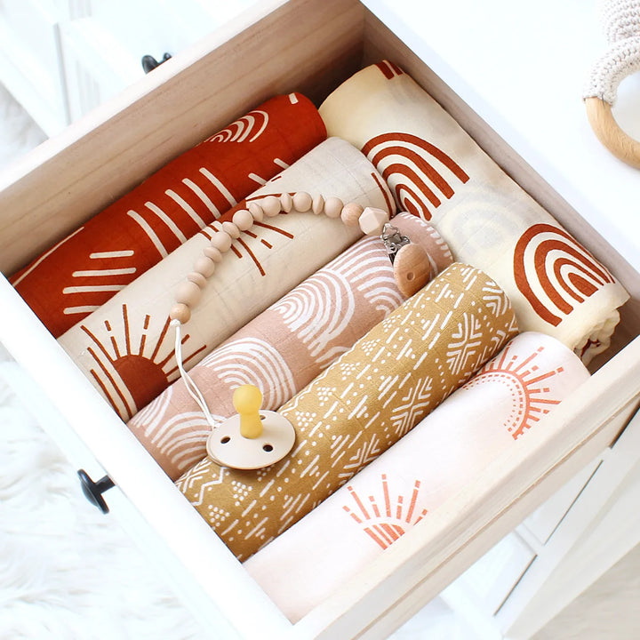 Bamboo Muslin Baby Swaddle Blanket Wrap 