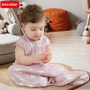 New Cotton Fabric Baby Sleeping Bags Sleeveless Vest Newborn Child Anti-Kick Quilt Summer Thin Two Way Zipper Baby Sleeping Sack